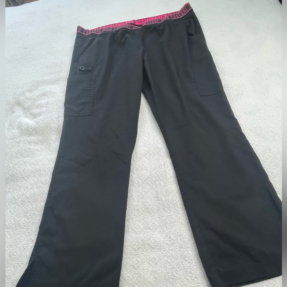 Med Couture Black‎ Scrub Pants ~Size Large P- Healthcare